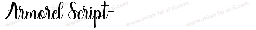 Armorel Script字体转换